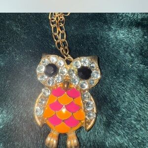 Colorful Owl Pendant Necklace